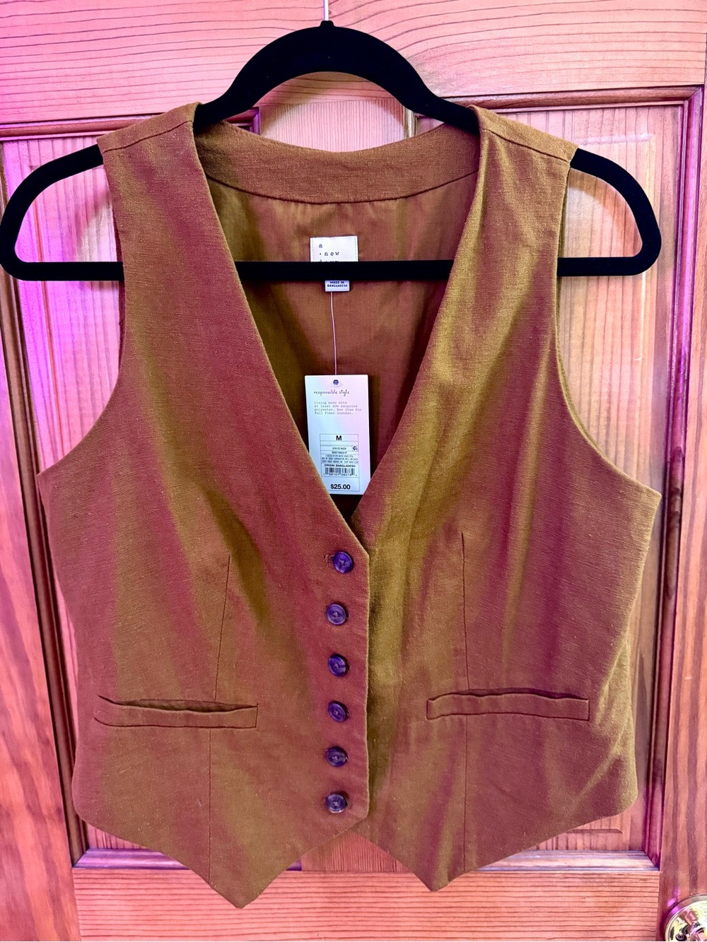 Women’s Target x A New Day Suit Vest in Golden Brown